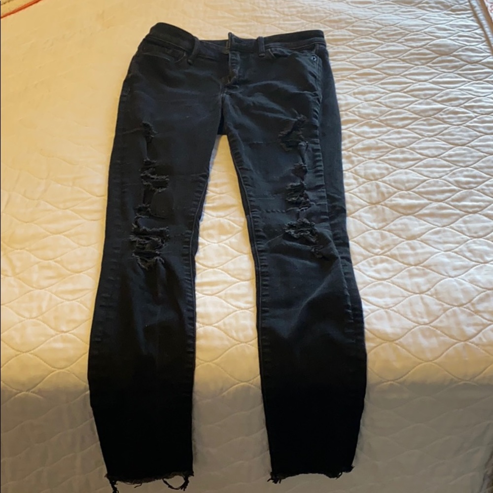 Abercrombie Super Skinny Jeans in Black